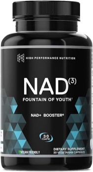High Performance Nutrition Nad3 Nad+ Booster 60 Veg Caps EXP 7/23