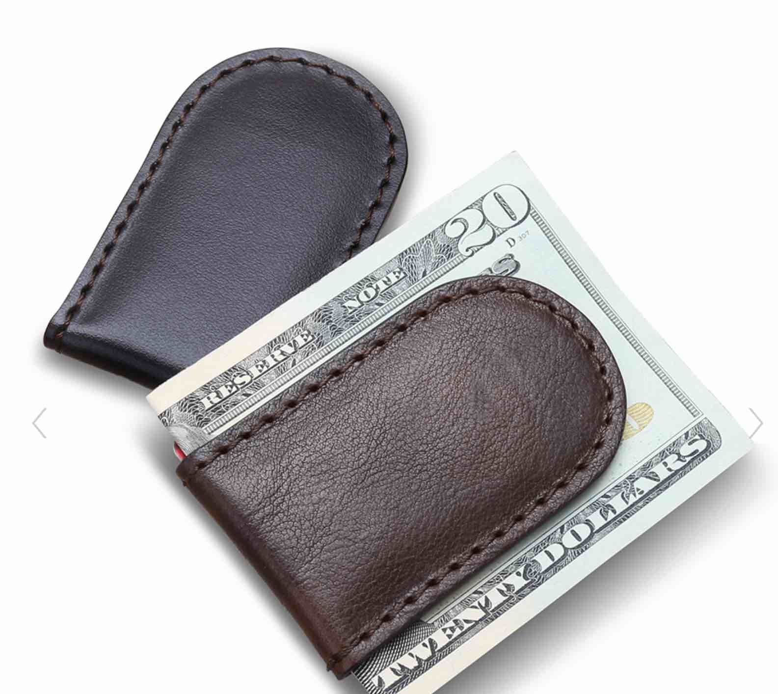 The Florentine Leather Money Clip