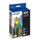 Epson - T822 3-Pack Standard Capacity Multi Ink Cartridges