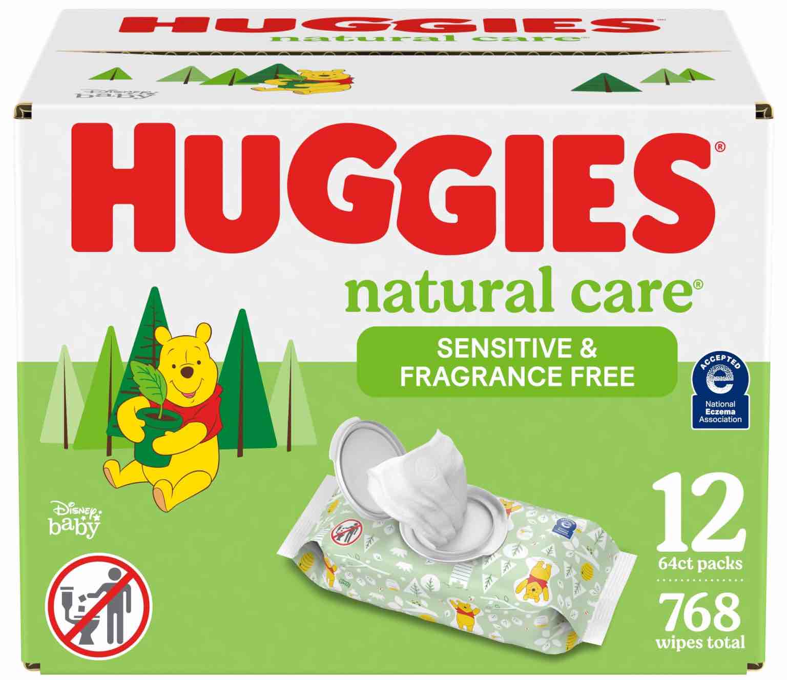 Huggies Natural Care Sensitive Unscented Baby Wipes - 768ct