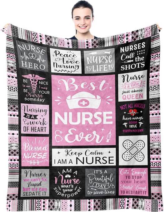 nurse gifts for women blanket 60”x50”