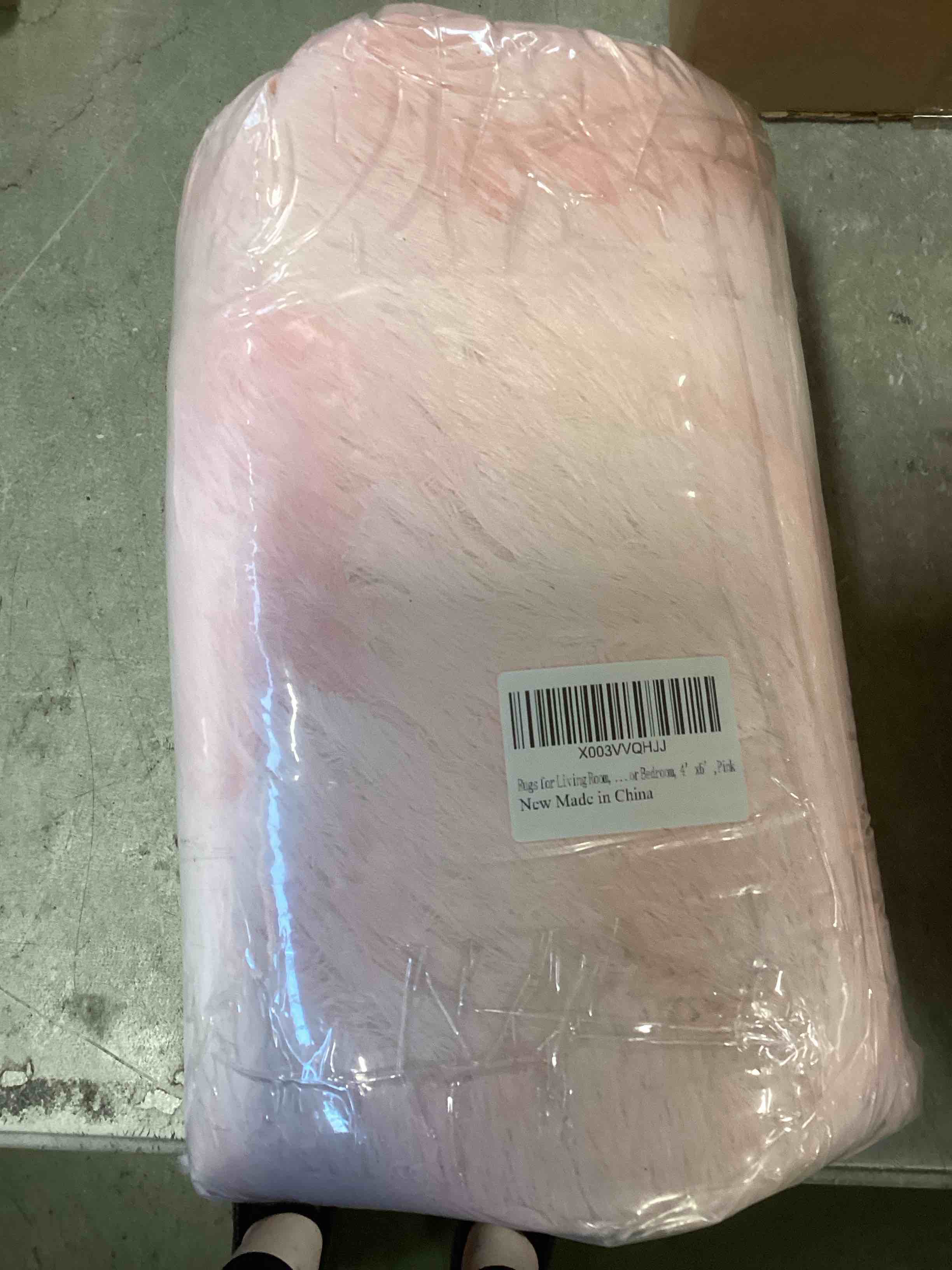 Ultra Soft Pink Rugs for Bedroom 4x6 Feet, Fluffy Shag Area Rugs for