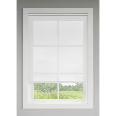  LEVOLOR 37-in x 72-in Chalk Light Filtering Cordless Solar Roller Shade