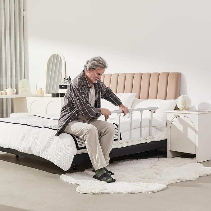 CHR 2 Steps Outdoor Handrails for Outdoor Steps, Black Wrought Iron Hand Rail Stair Railing Kit (1-2 Steps Handrail)