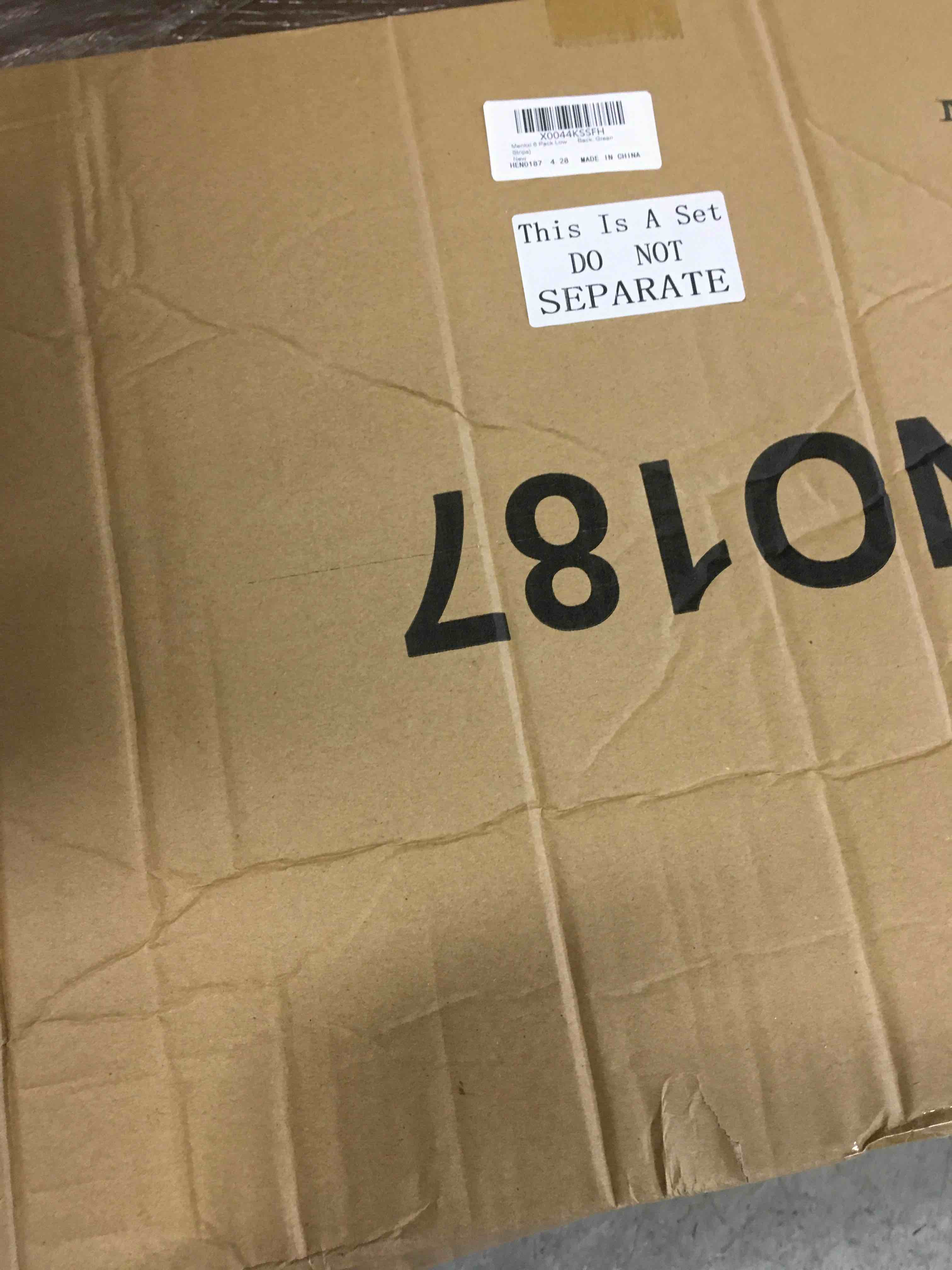 6 Pack Low Beach Chairs, Portable Lightweight Folding Chair for Adults, Low Seat Camping Chairs with Cup Holder, Carry Bag for Outdoor Beach Lawn Sand Picnic Travel(High Back, Green Strips)