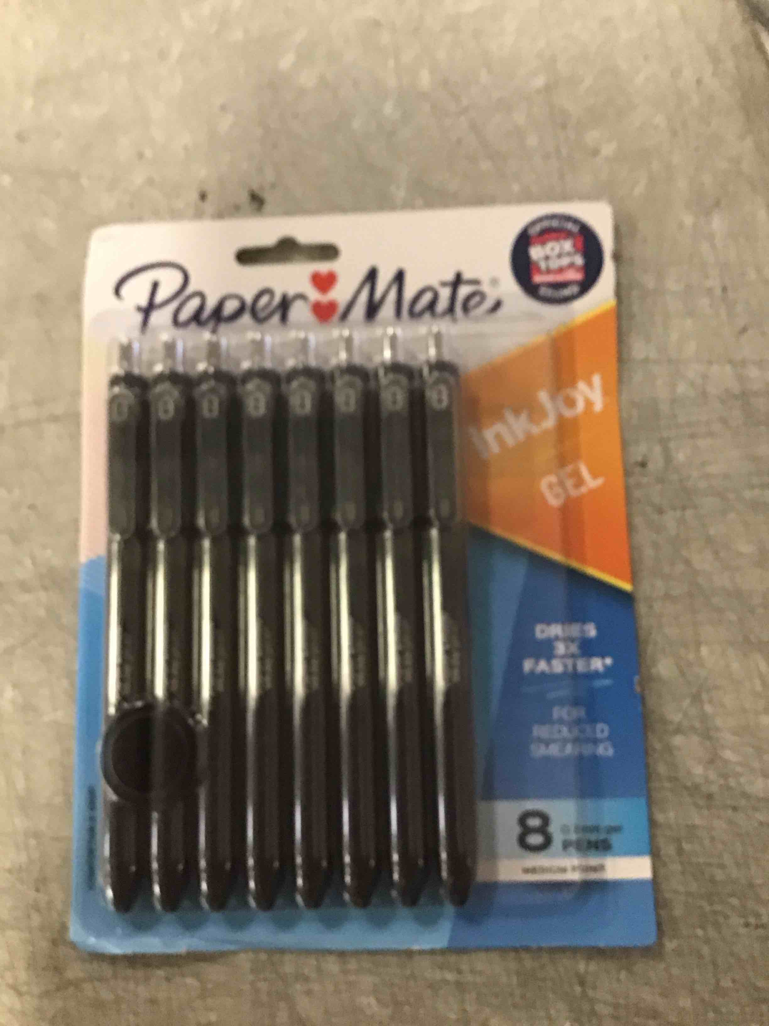 Paper Mate® InkJoy® Gel Pens Medium Point Black 8 Pack