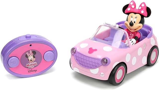 Jada Toys Classic Roadster Minnie Mouse Battery-Powered RC Car  32944