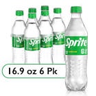 ((Best By 09/30/2024))Sprite Lemon Lime Soda Pop, 16.9 fl oz, 6 Pack Bottles