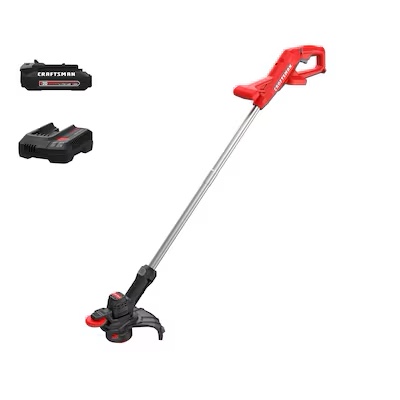 CRAFTSMAN V20 20-Volt Max 10-in Straight Cordless String Trimmer with Edger Capable (Battery Included)