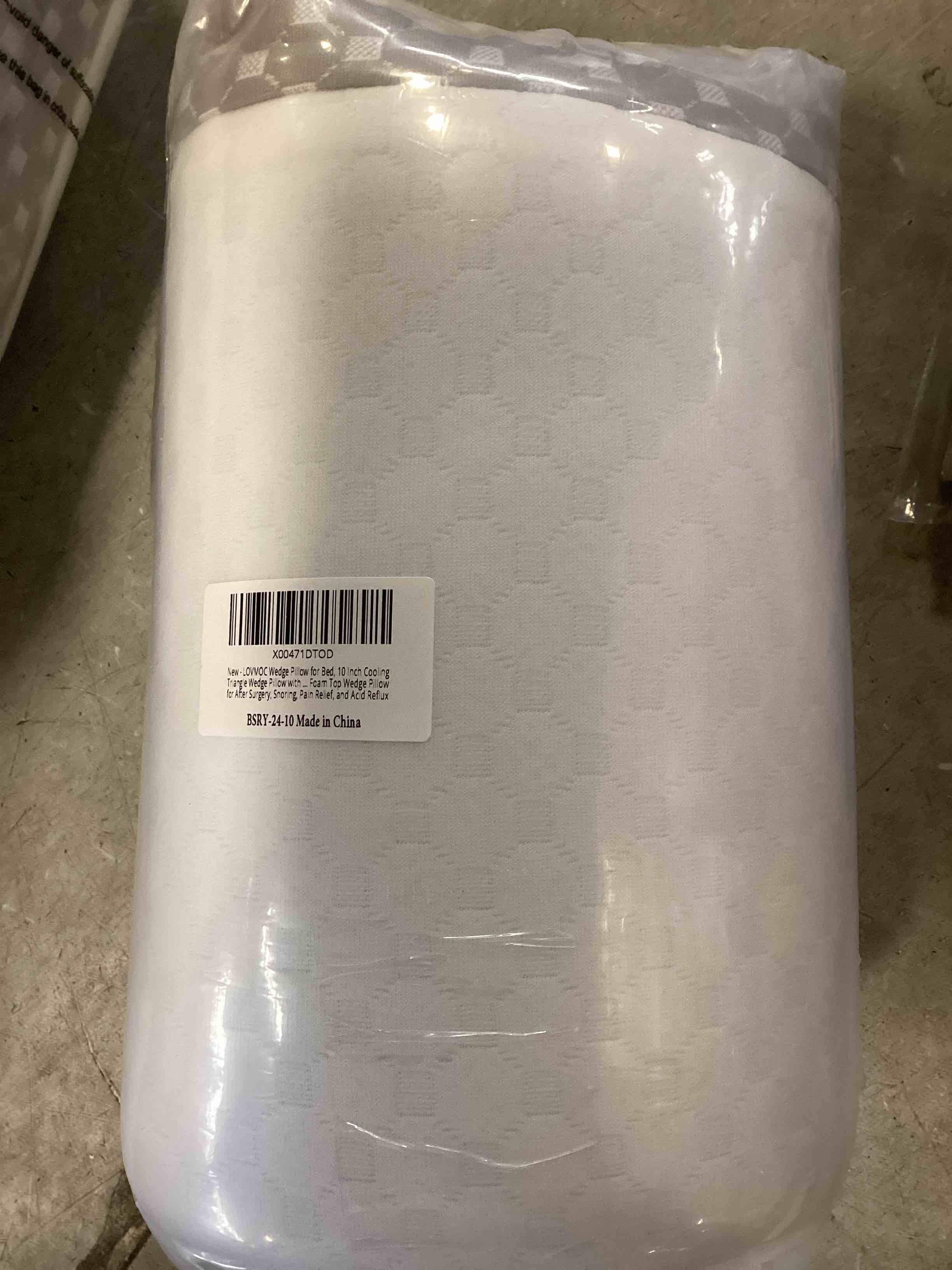 Wedge Pillow for Sleep Apnea, 10 Inch Cooling Triangle Bed Wedge Pillow with Removable Cover, Memory Foam Top Wedge Pillow for After Surgery, Snoring, Pain Relief, and Acid Reflux