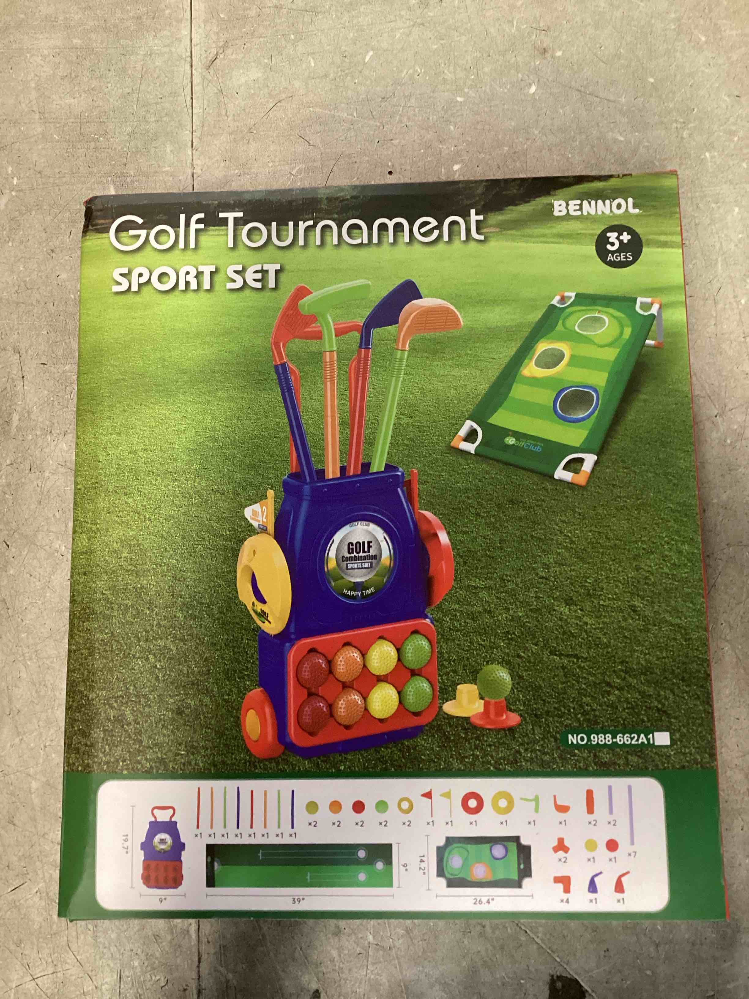 Bennol Upgraded Kids Toddler Golf Set, Indoor Outdoor Outside Golf Toys Gifts for 3 4 5 Year Old Boys, 3 4 5 Year Old Boys Toys Birthday Gifts Ideas, Outdoor Golf Set Toys Game for Kids Boys