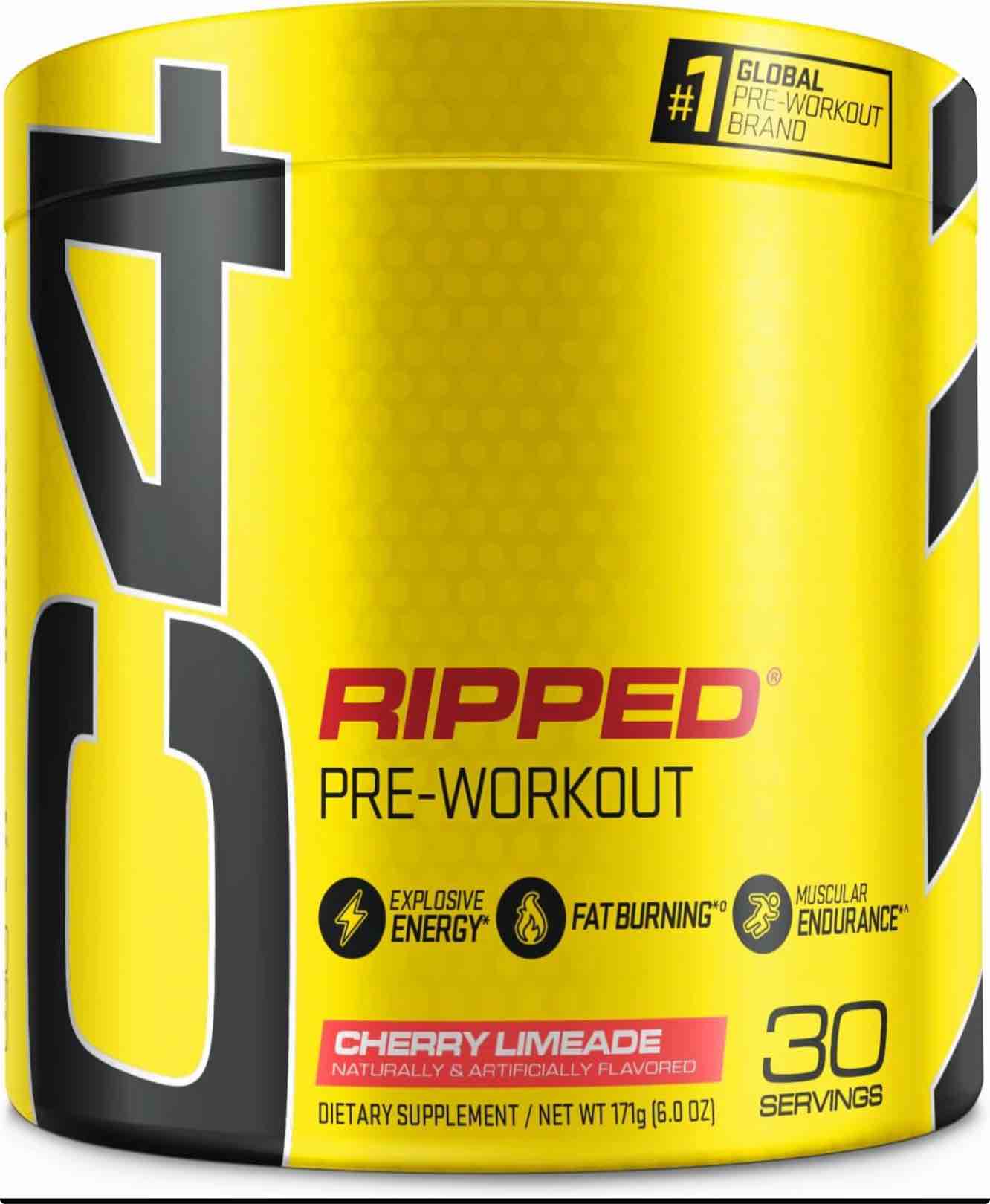((( best by 9/2024))) Cellucor C4 Ripped Pre Workout Powder for Energy, Beta Alanine, Sugar Free Energy Supplement Preworkout for Men & Women - 150mg Caffeine + Creatine-Free - Cherry Lemonade - 30 Servings Cherry Limeade 30 Servings (Pack of 1)