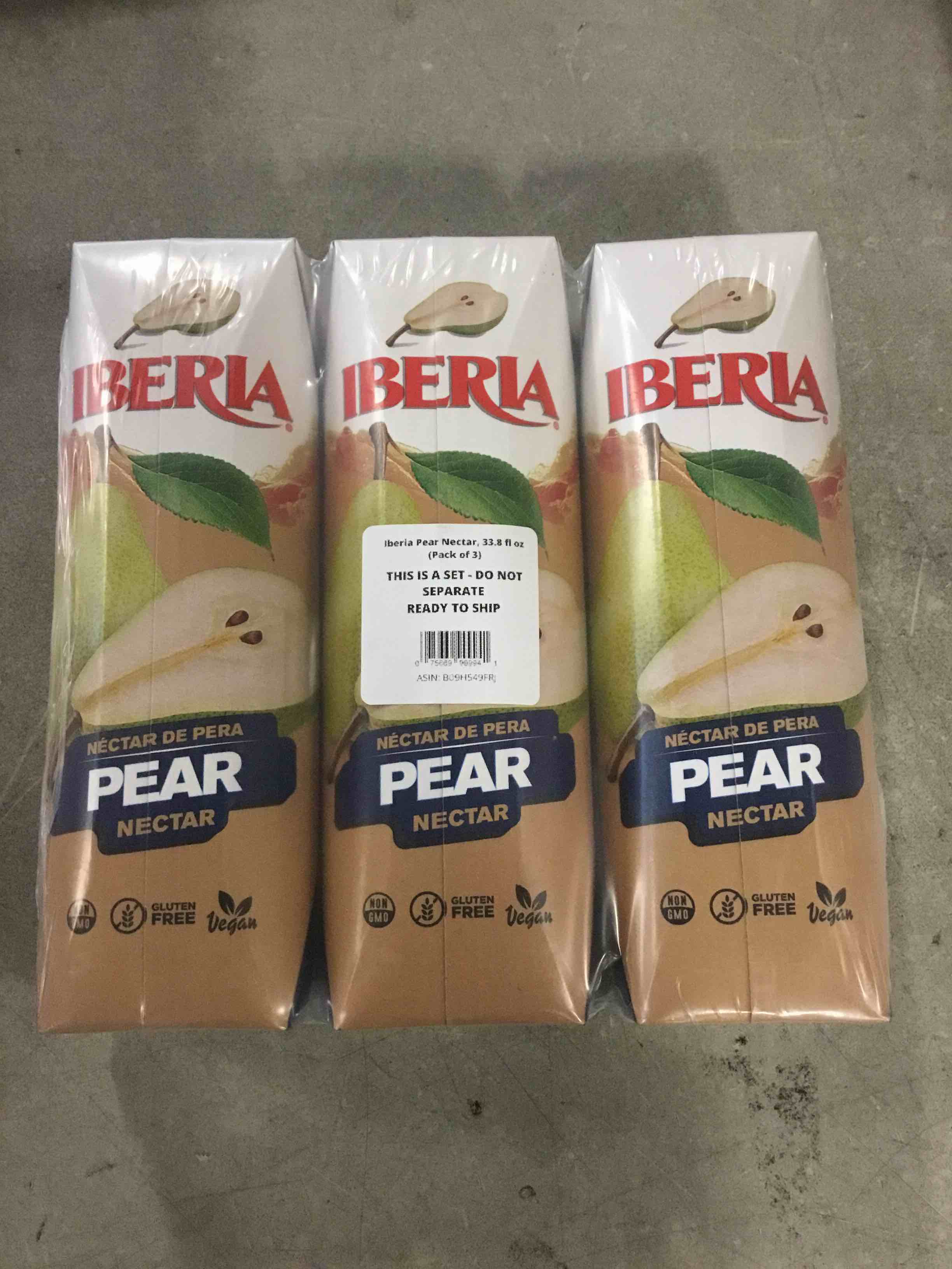 Iberia Pear Nectar, 33.8 Fl Oz (Pack of 3)