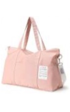 Weekender Bags for Women, Travel Duffel Bags with Toiletry Bag Shoulder Overnight Bag Foldable Gym Bag for Travelling, Sports Two piece set black