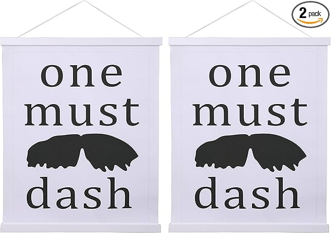 Artmag Magnetic Poster Hanger Frame, 16x24 16x22 16x20 Light Wood Wooden Magnet Canvas Artwork Print Dowel Poster Hangers Frames Hanging Kit (White, 16")