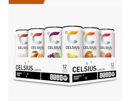 Best by 11-2024))CELSIUS Essential Energy Drink  12 Fl Oz  Official Variety Pack (Pack of 12) *Flavors May Vary