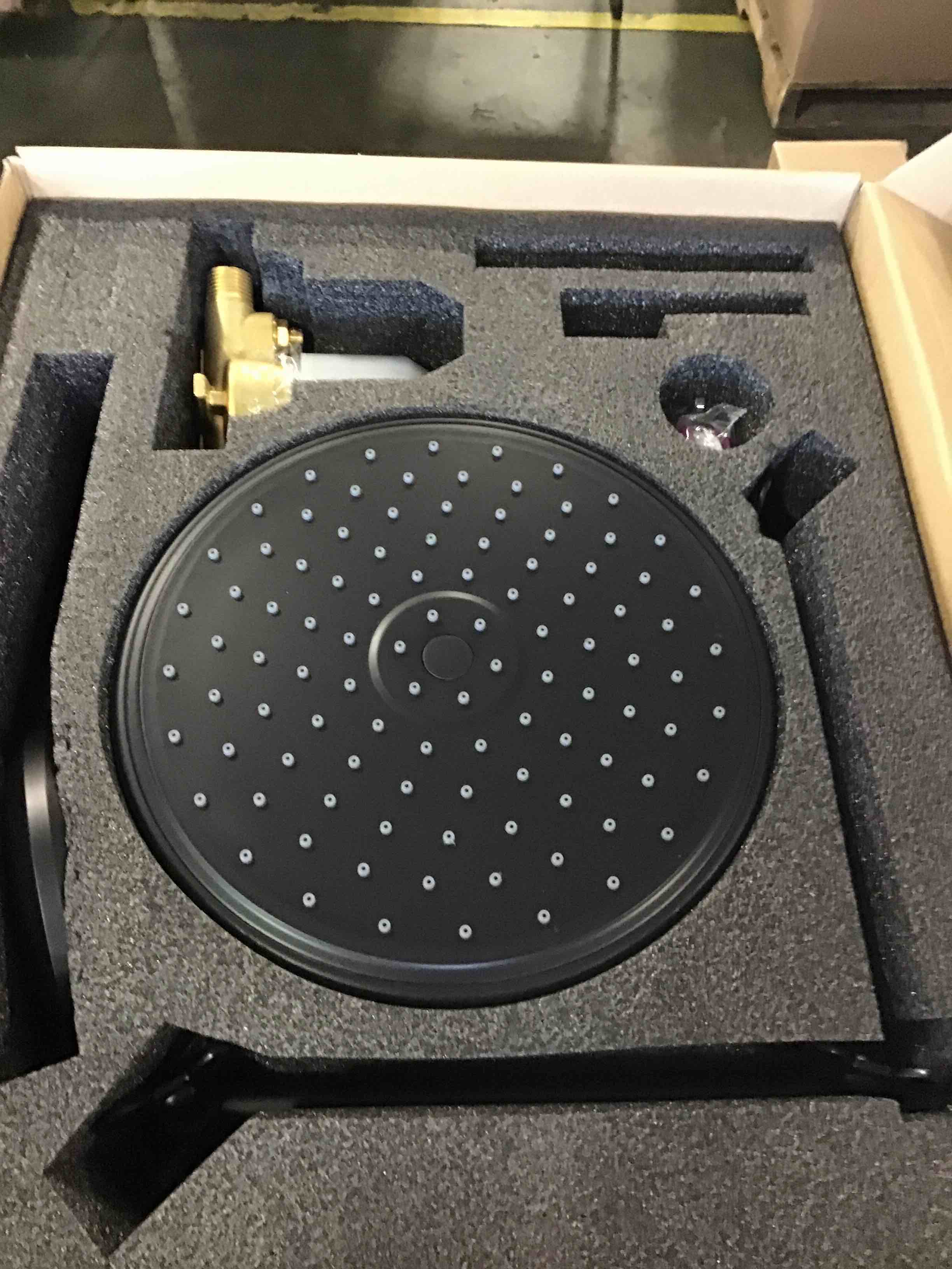 Rain Shower Head With Handheld Combo Set, Bathroom Shower System with Rough-in Valve, With Adjustable Extension Arm & 3-Way Diverter & Wall Mounted Shower Fixtures (9"round, Matte Black)