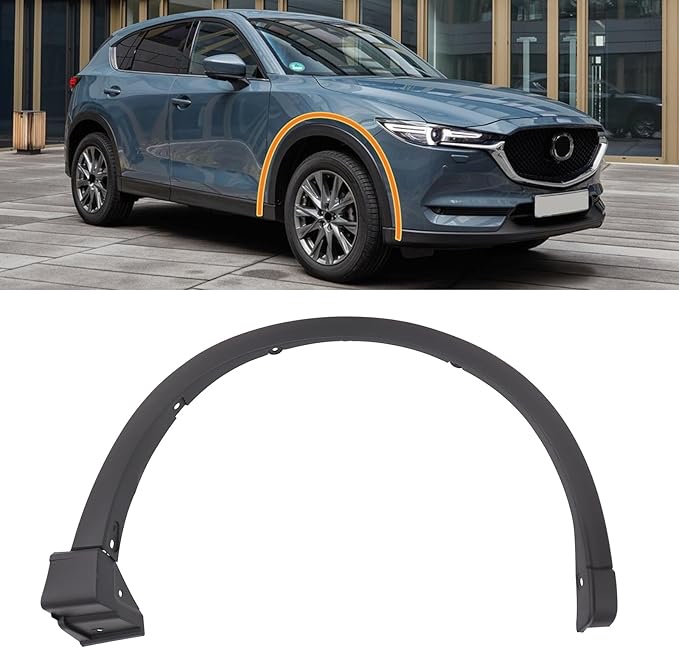 KaiWell Wheel Fender Molding Trim Fit for Mazda CX-5 2017 2018 2019 2020 2021 Fender Flare Strip Front Right Passenger Side Black