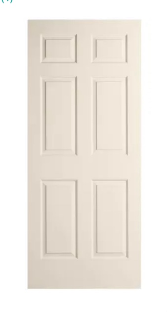 6 panel interior door 36x 80” 