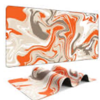 ? Marbled Design Fluid Pattern Gaming Mouse Pad Large Mouse Pad for Desk Keyboard and Mouse Pad Desk Mat Computer Mat Protector Mat Office Desk Accessories Gifts - 39.5" L*16.8" W XXL-39.5"L*16.8"W Pattern1 orange 