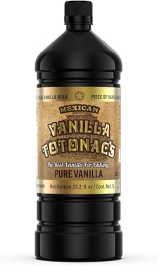 Best by 09/2027)) Mexican Vanilla Totonac’s - 33.2 Oz (1 Lt) Bottle - Pure Vanilla Extract