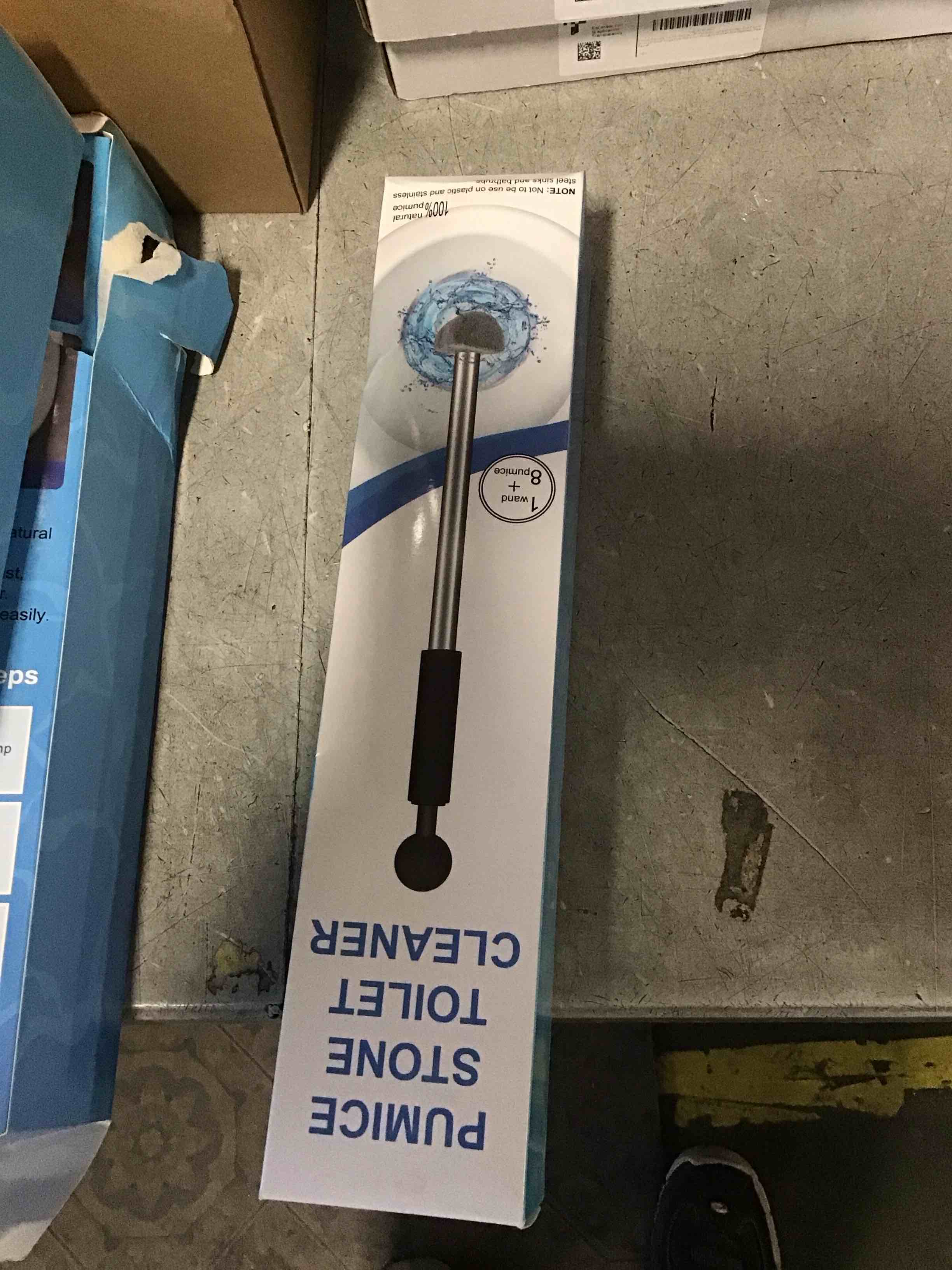 Pumice Stone Toilet Bowl Cleaner Toilet Deep Cleaning,Bathroom Cleaner Brush Toilet Wand Refills with Long Handle for Remove Hard Water Stains with Wand+Pumice Stones