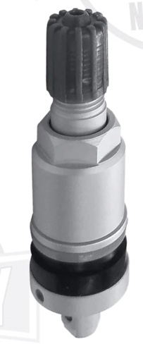 Aluminum Clamp-In Replacement Valve for TPMS Smart Sensor 17-43041 & 17-43042 (17-43049)