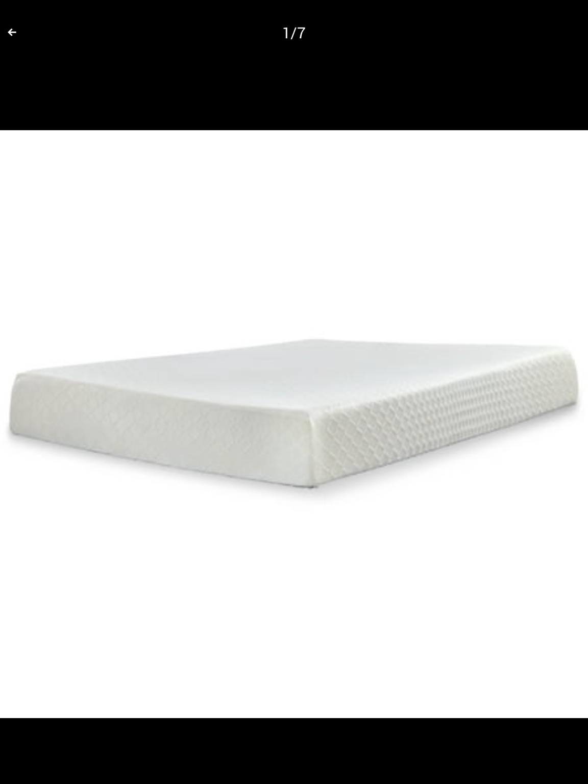 Signature Design by Ashley Chime 10 Inch Medium Firm Memory Foam Mattress  CertiPUR-US Certfied  King