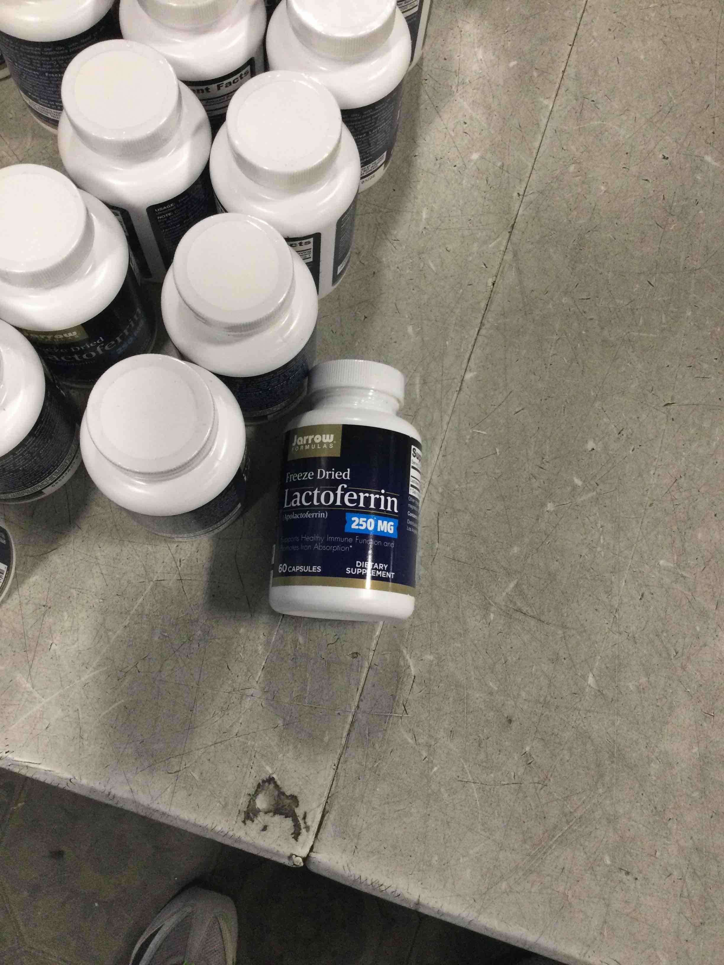 Jarrow Formulas Lactoferrin 250mg, 60 Caps (Exp 01/2023)