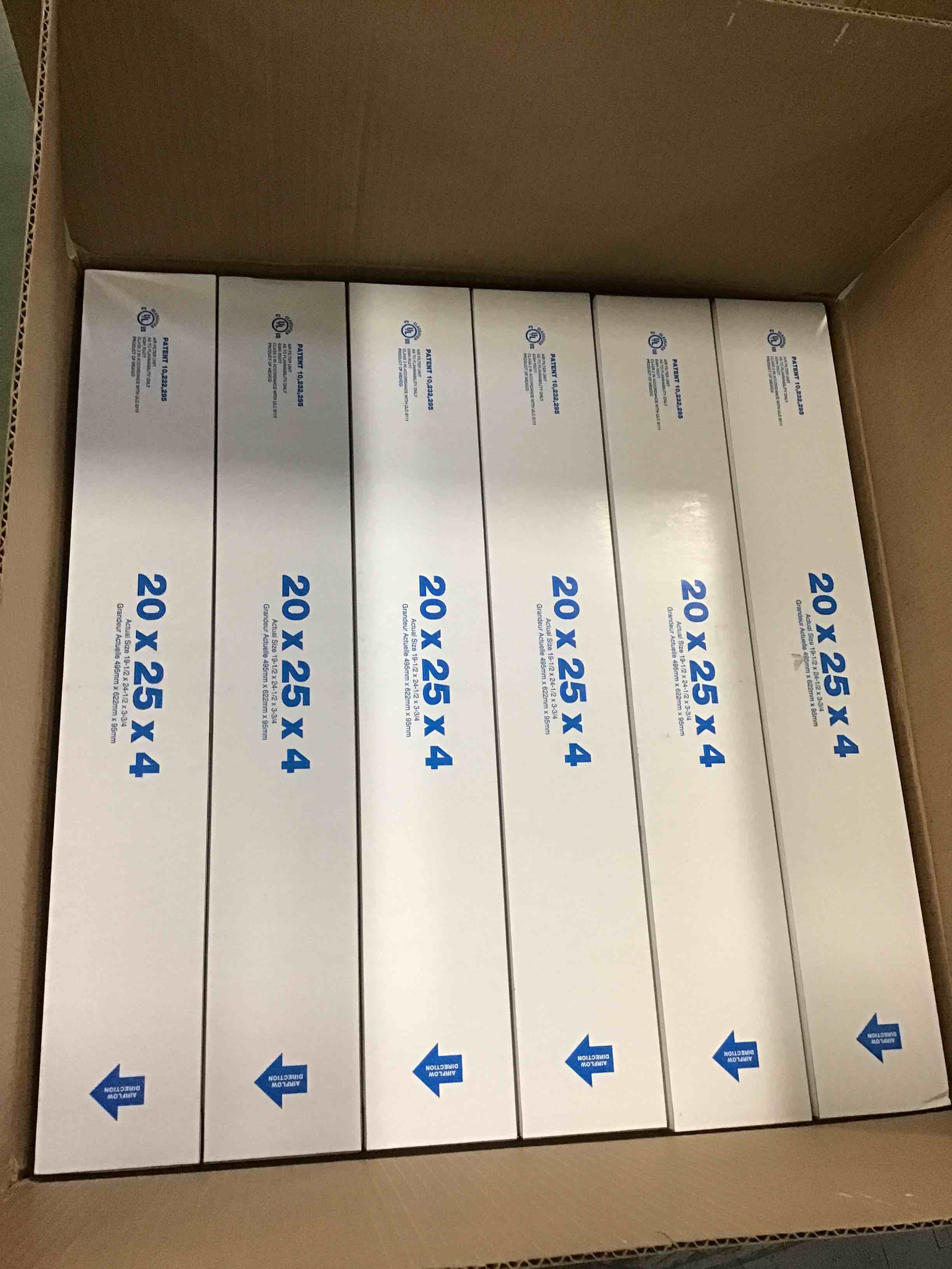 Aerostar 10x10x1 ERV 8, Pleated Air Filter, 10x10x1, Box Of 6, Ade In - Foto 8