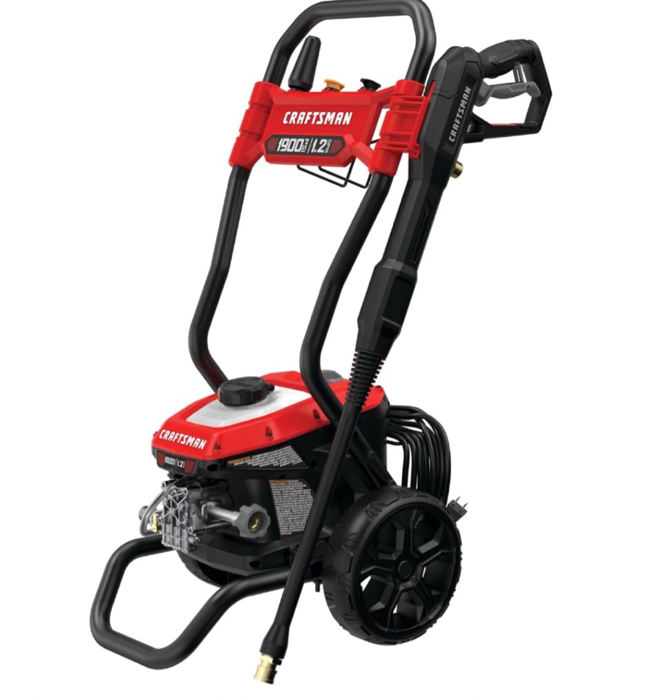 CRAFTSMAN Electric Pressure Washer, Cold Water, 1900 -PSI, 1.2-GPM, Corded (CMEPW1900)