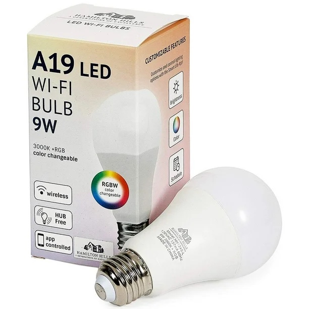 Hamilton Hills Led Multi Color Smart Bulb - Smart Home Certified Standard | 1