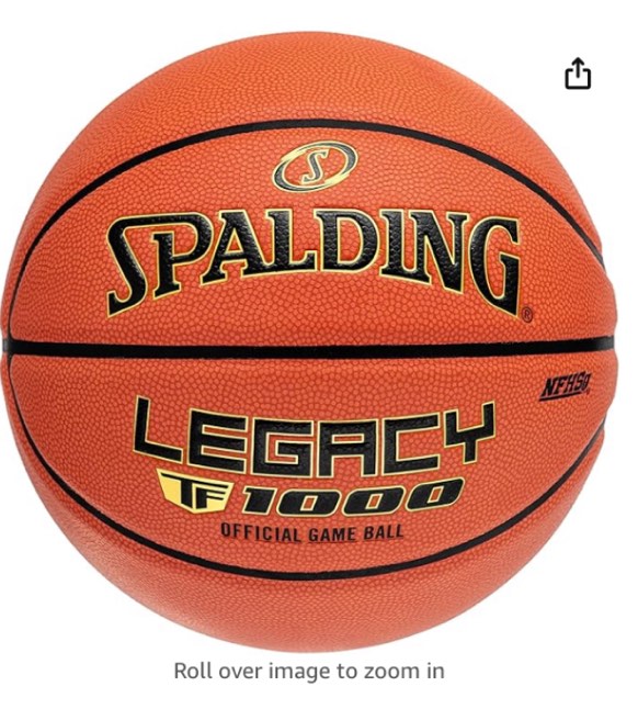 Spalding Precision TF-1000 Indoor Game Basketball - 28.5