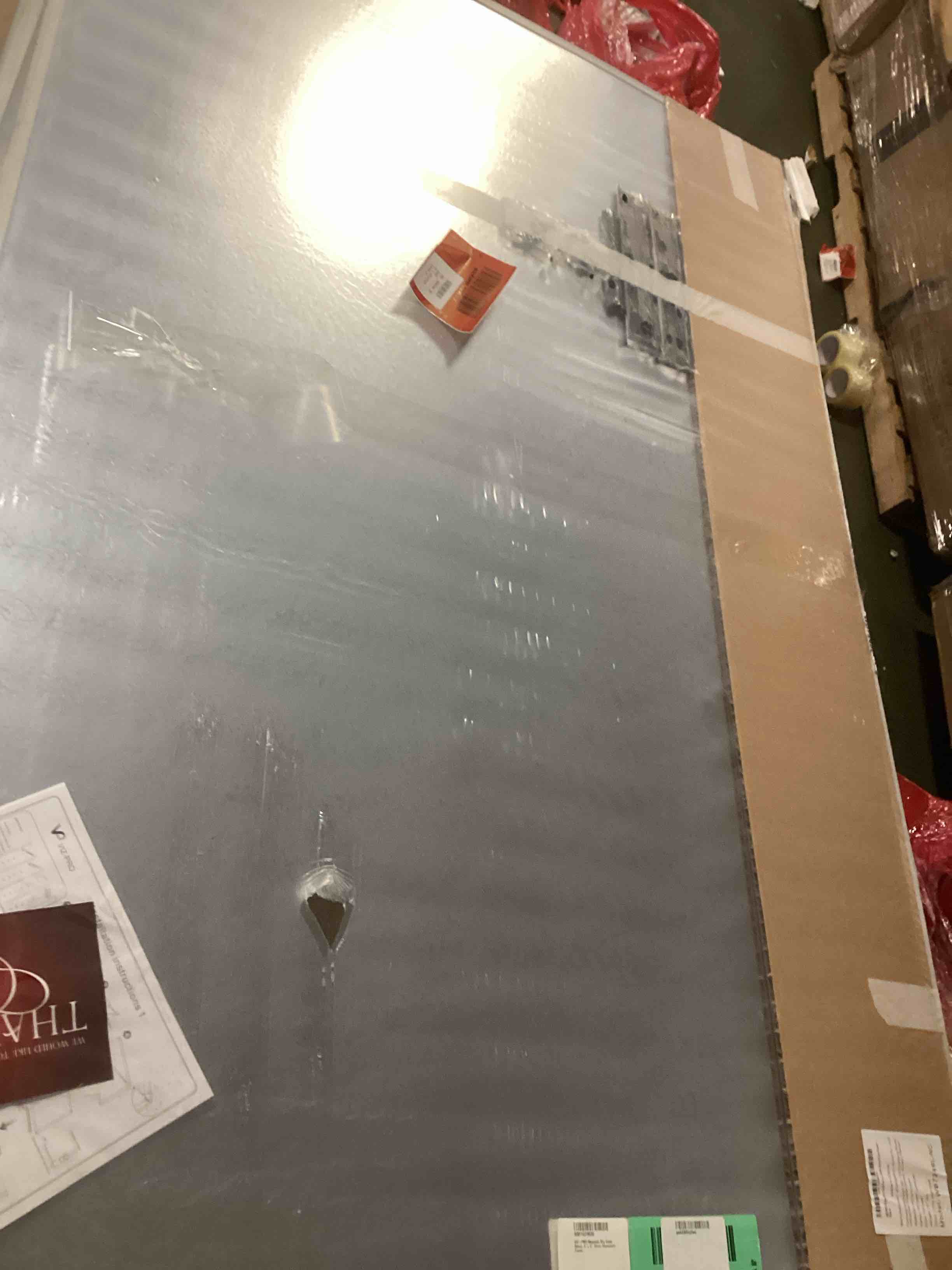 VIZ-PRO Magnetic Dry Erase Board, 6' x 4', Silver Aluminium Frame