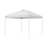 Ozark Trail Simple Push Straight Leg Instant Canopy, White, 10 ft x 10 ft