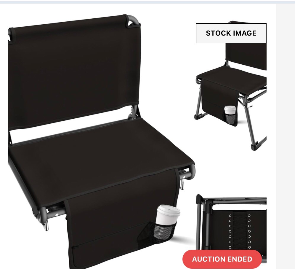Stadium Seat, Stadium Seat with Back Support, Portable Folding Stadium Seat for Bleachers, Bleacher Seat with Shoulder Strap, Side Pocket & Cup Holder, Stadium Chair for Sports Events Camping, stadium set model KTY-01