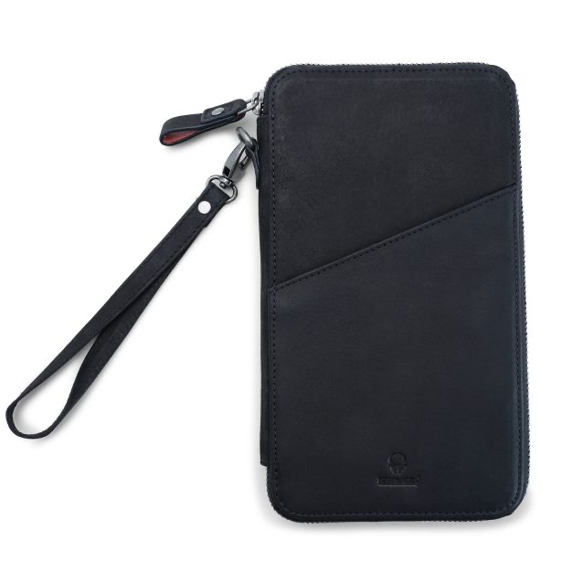DONBOLSO travel organizer Orlando 2021 I passport case made of premium leather I passport case for passport, ID card, boarding passes, travel documents I passport case (Vintage black 