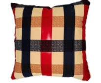 Sunny Your Day Throw Cover Pillow ( 18X 18 ) Blue Red 2 Pcs