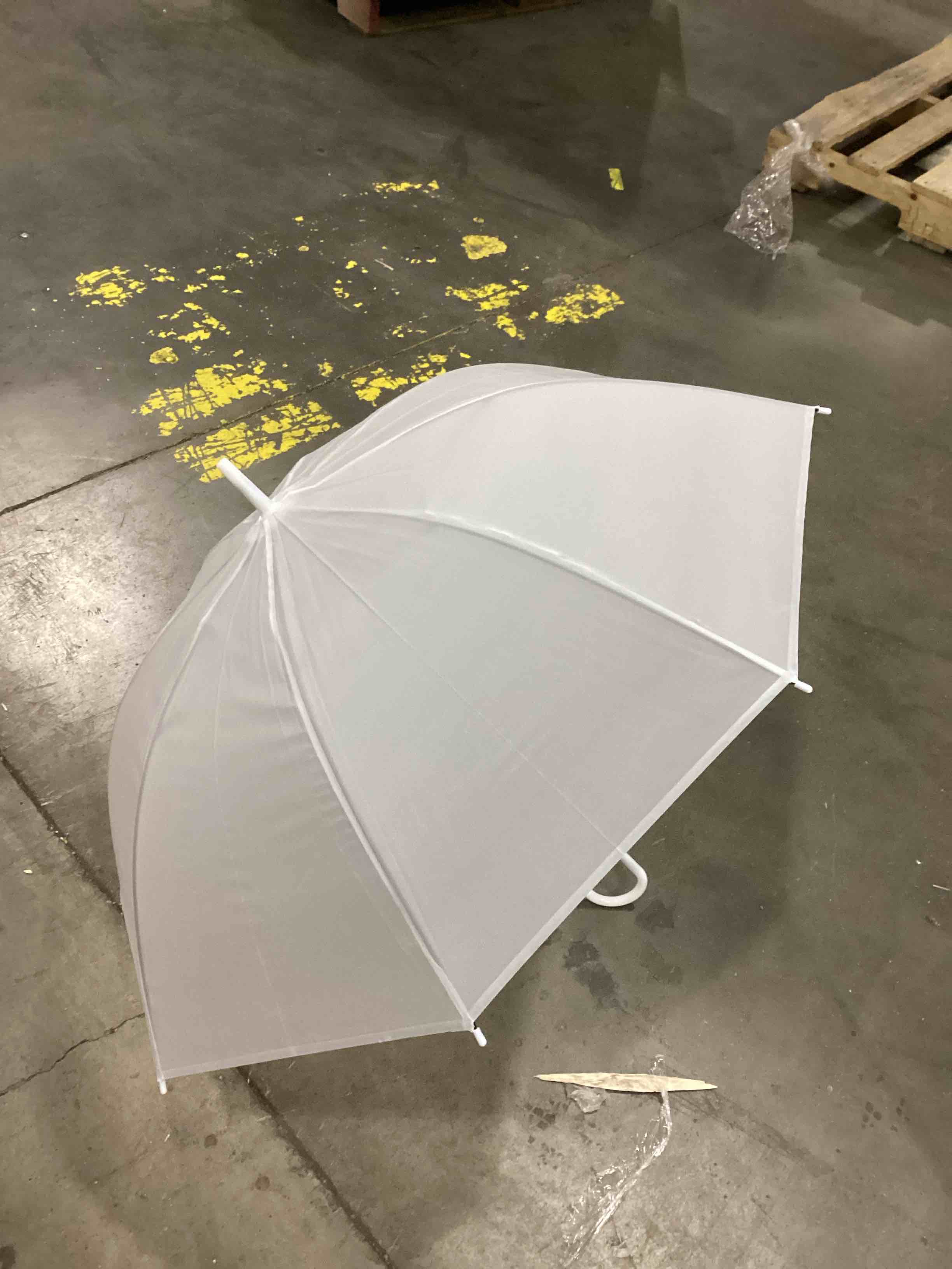 Reginary 2 Pack  Wedding Umbrellas Bulk Auto Open Stick Umbrellas with White European J Hook Handle Windproof Large Canopy Umbrella for Outdoor Wedding Bride Groom Photography Golf