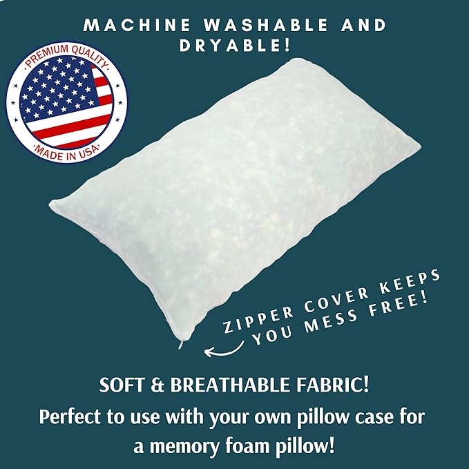 Sleep Touch - Shredded Memory Foam, Made in USA, 5 LBS Refill, Bean Bag Refill, Stuffing for Couch, Filler for Chair and Pillow, Filling for Cushions