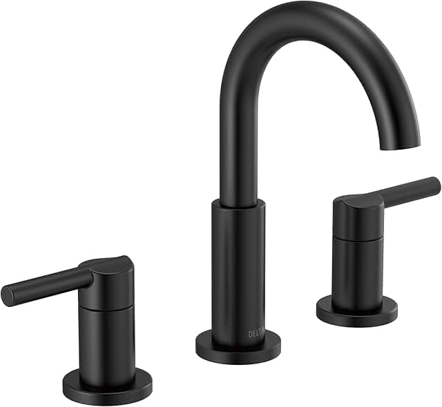 DELTA 35749LF-BL Nicoli Bathroom Faucet, Matte Black