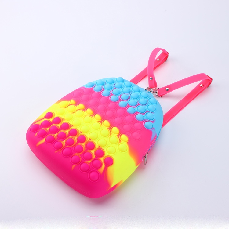 Silicone Rainbow Fidget Toy Backpack