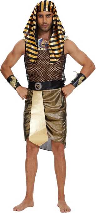 Pixiemain Men's Adult Fashion Egyptian Pharaoh Halloween Costume Small