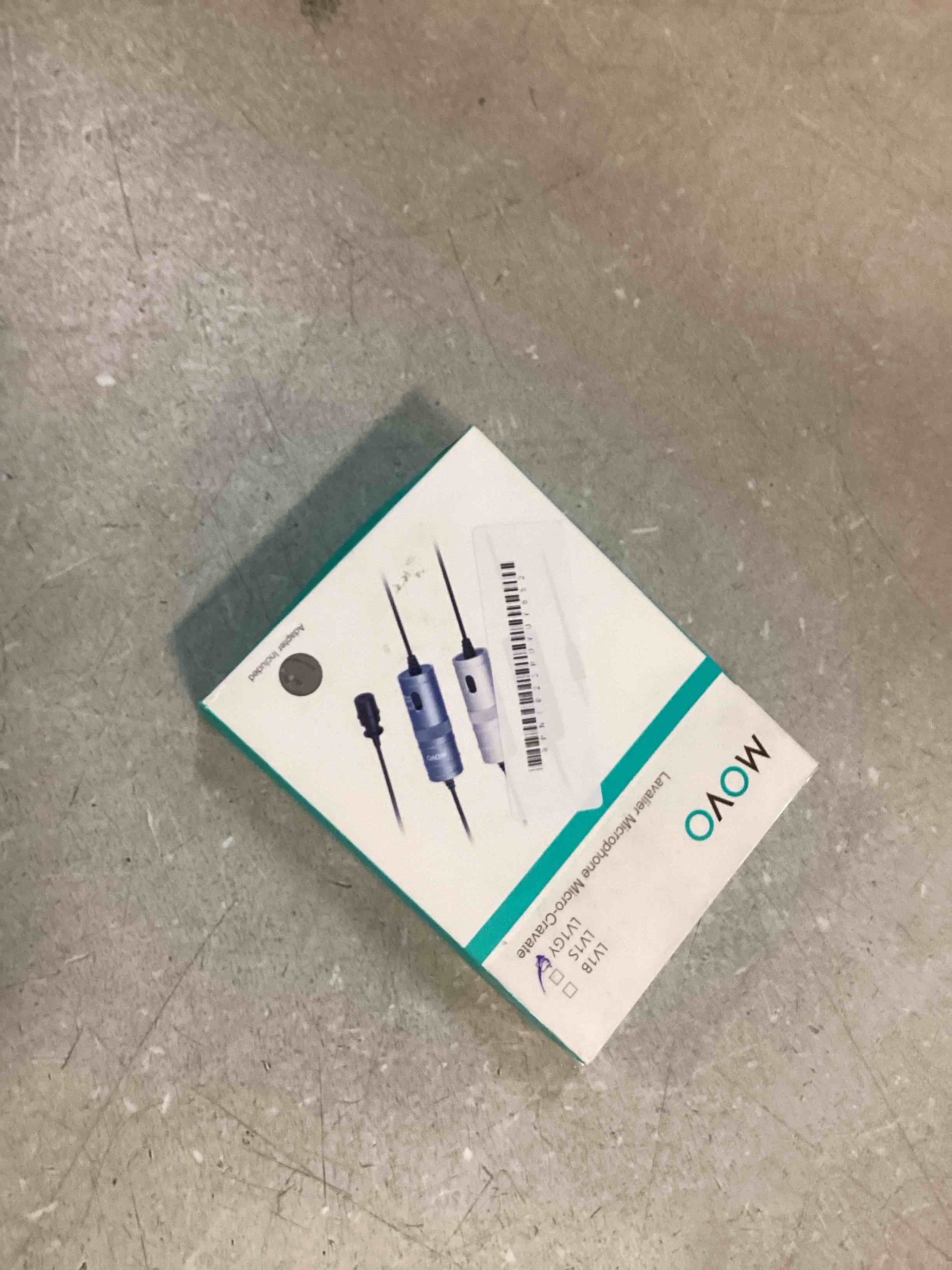 Movo LV1 Lavalier Lapel Clip-on Omnidirectional Condenser Microphone with Headphone Monitoring for DSLR Cameras, Camcorders & iPhone / Android Smartphones (Gray)