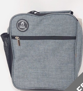 Healthy Packers Lunch Bag Insulated for Men and Women Adults Grey.
