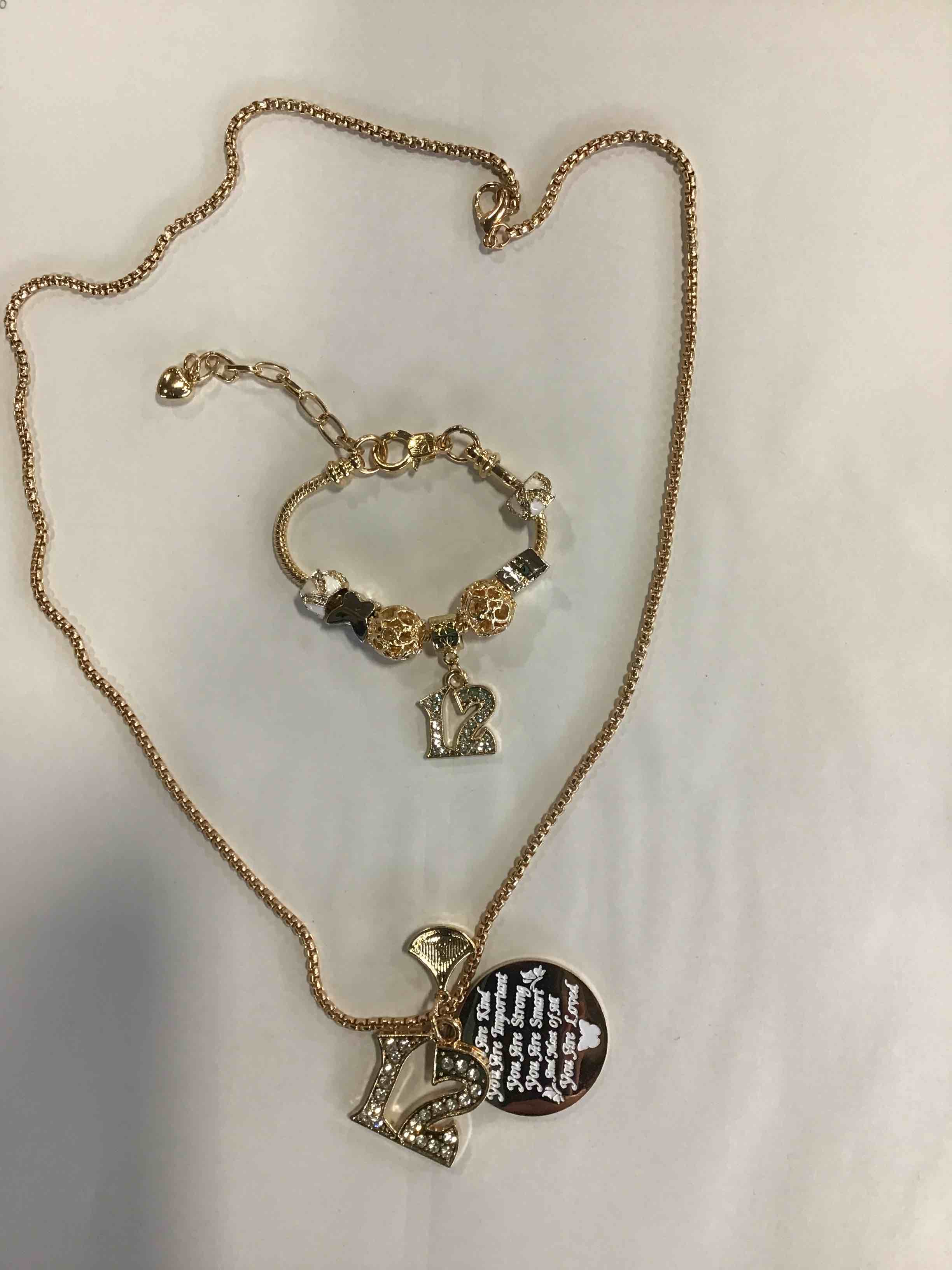 EBE EmmasbyEmma 12 th Birthday Necklace for Girls,gold 