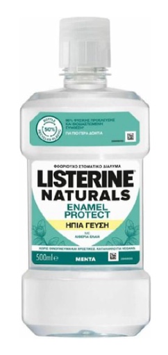LISTERINE NATURALS, ENAMEL PROTECT, 500 ml, Menta, (Expiration Date Unknown)