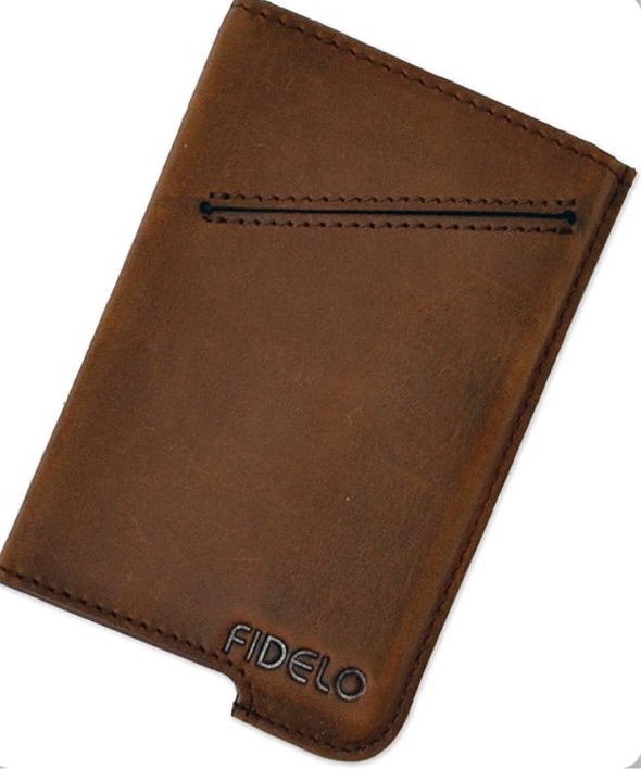 similar to the photo reference- Fidelo Minimalist Wallet for Men RFID Blocking Pop up Wallet Credit Card Holder, Brown veg