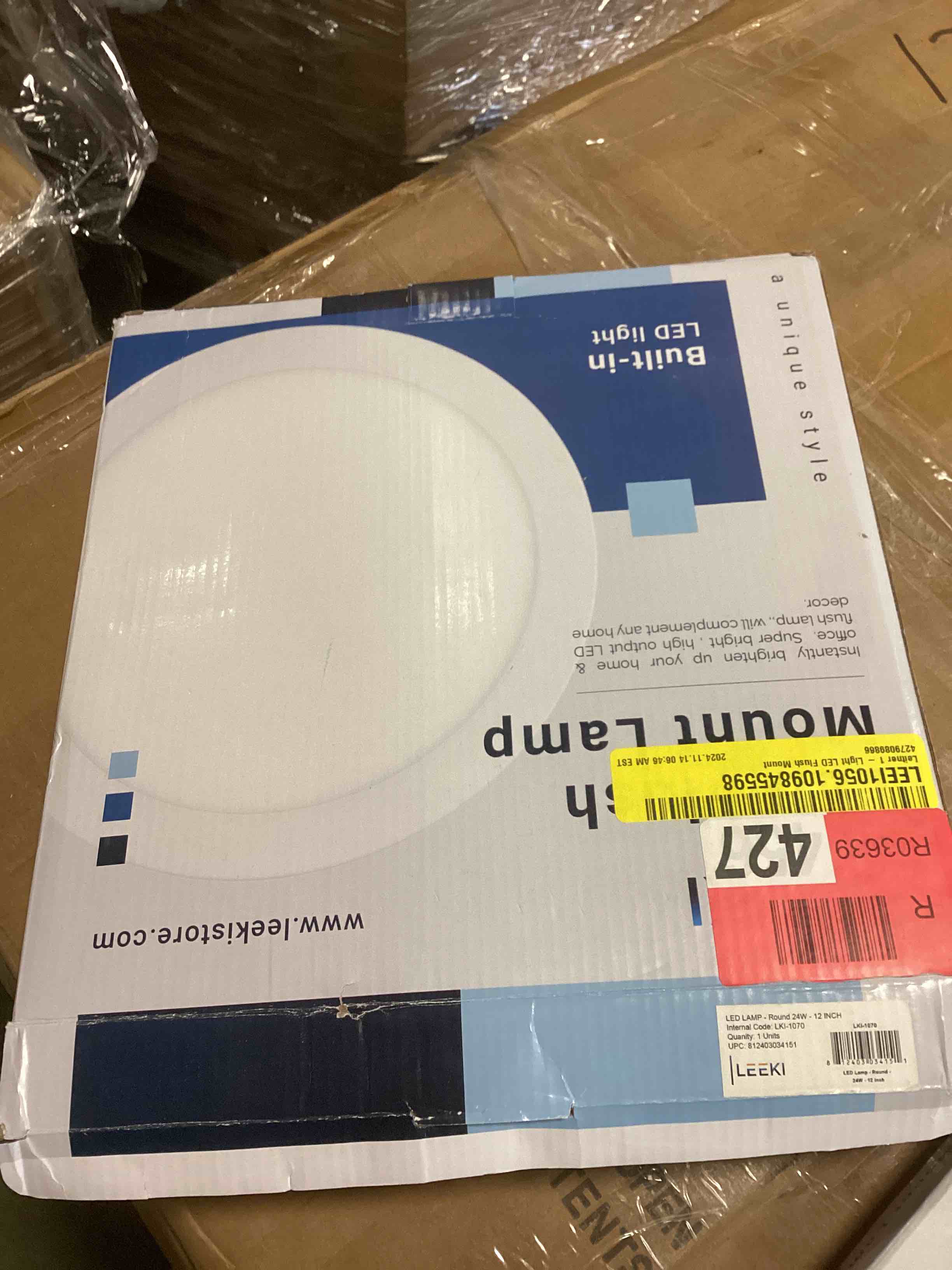 Leitner 1 LED Flush Mount Light  Modern Minimalist Design, Flicker-Free Illumination, Low-Profile, Perfect for Apartments, Lofts, and Small Spaces ( 1 pack ) 