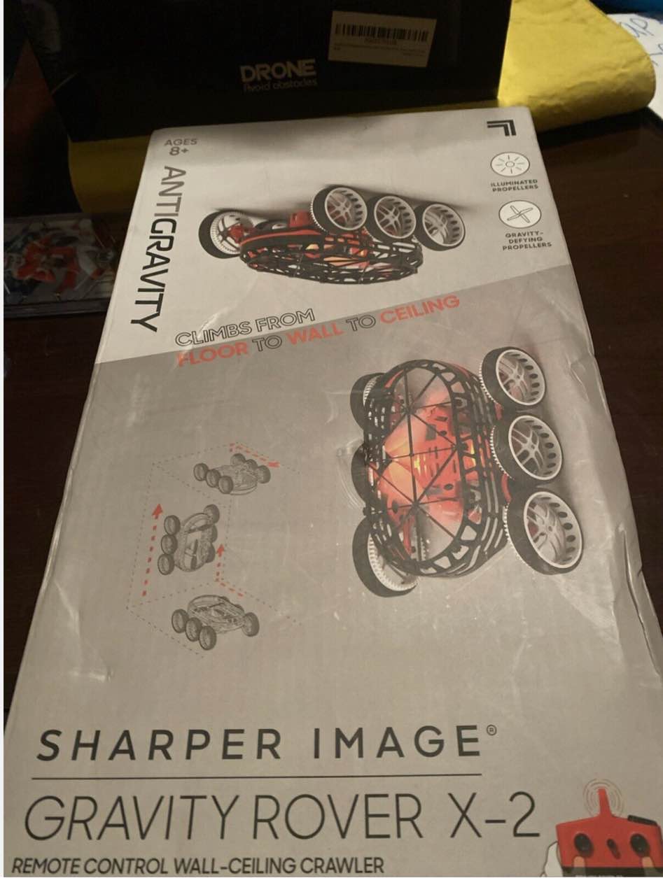Sharper Image Gravity Rover X-2 Remote Control Wall-Ceiling Crawer RC Car